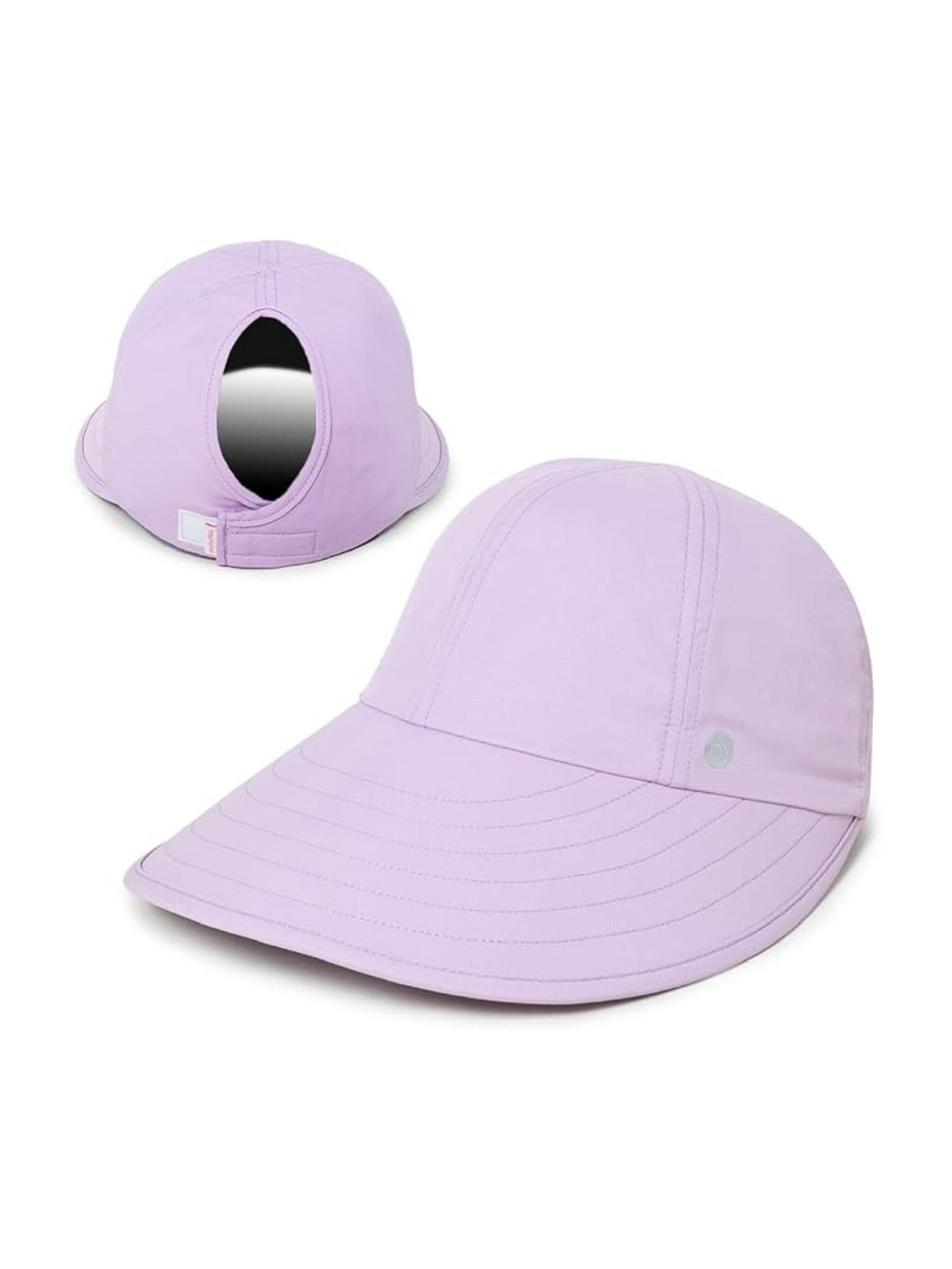 Womens Sunblocker UPF 50 Wide Brim Ponytail Sun Hat | Lavender | Size OS